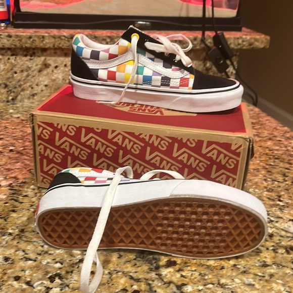 Vans old Skool rainbow checkered sneakers - Picture 3 of 4